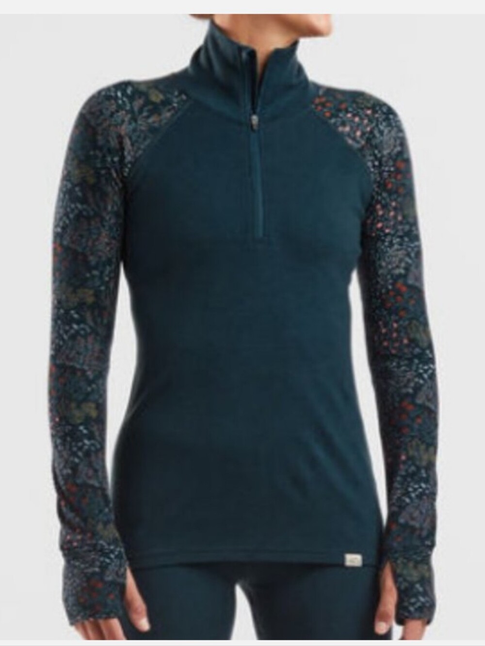 NWT Wild Rye Half Zip Long Sleeve Top Merino Wool  Base Layer